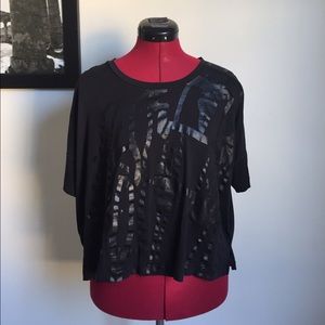 RAG & BONE black rockstar graffiti shirt