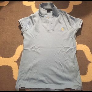 Ralph Lauren sport slim fit polo in baby blue