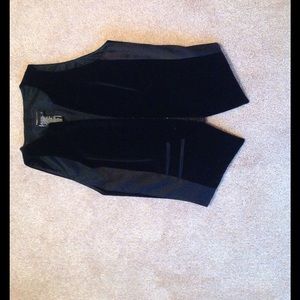 BCBG velvet vest size 2