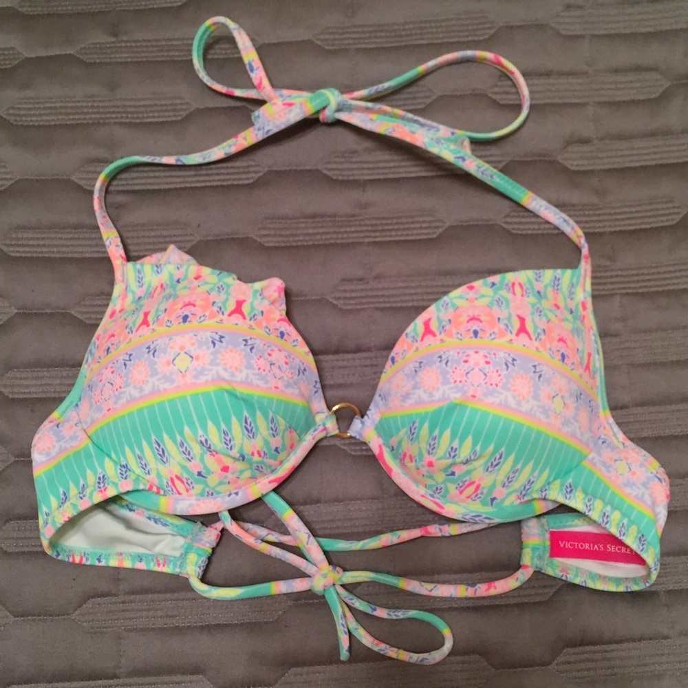 VICTORIA'S SECRET | 32B swim top | multi-color