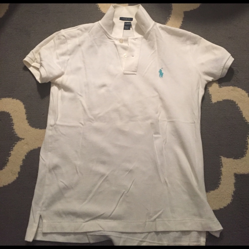 Ralph Lauren classic fit polo in white