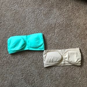 2 seamless bandeau bras