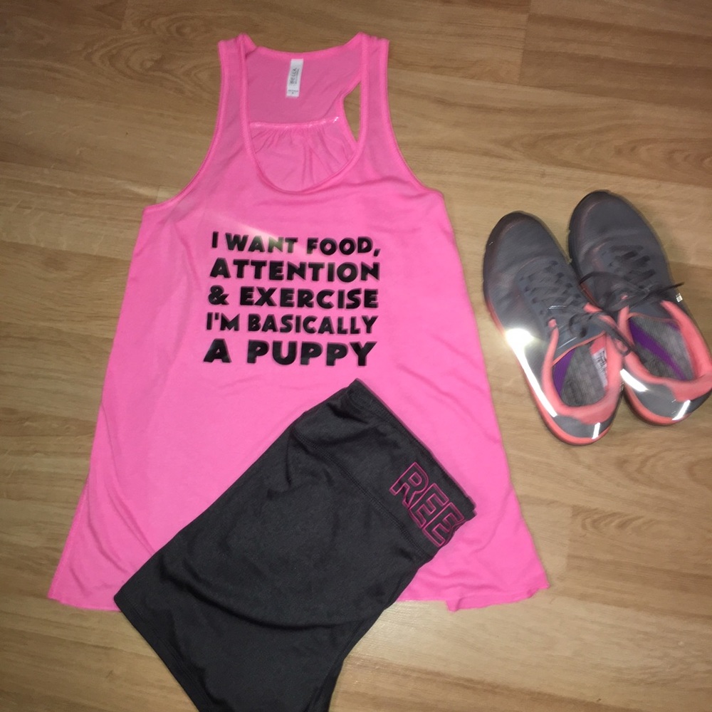 Large workout tank top