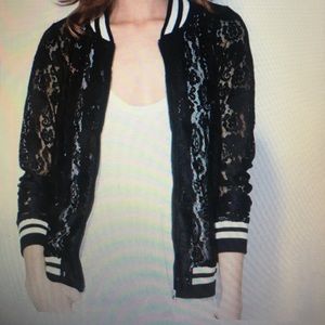 Piperlime lace varsity jacket