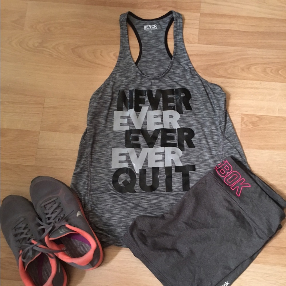 Large workout tank top