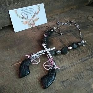 Crossing Pistols Necklace
