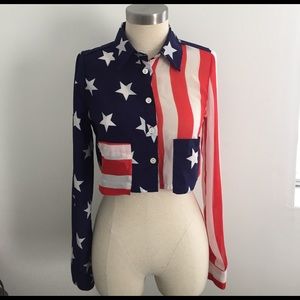 USA Crop Top