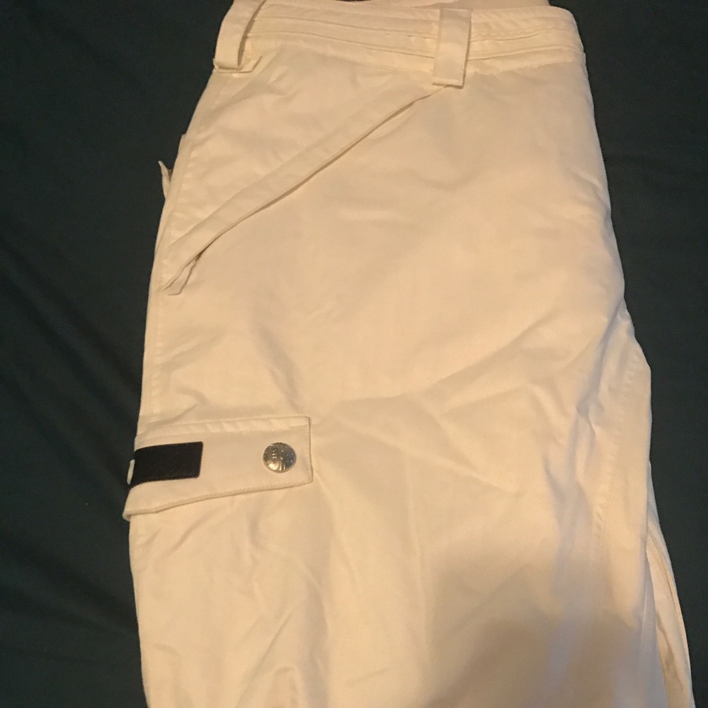 White Burton snow boarding pants