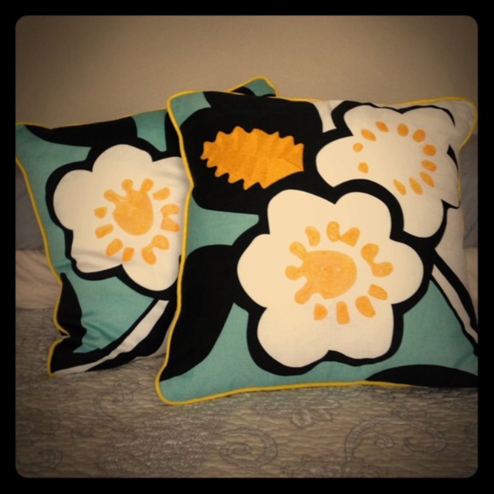 *SOLD* Two Fab Throw Pillows