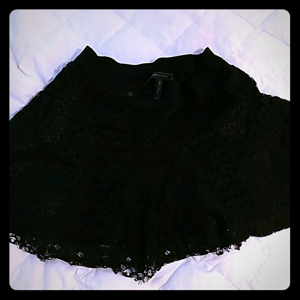 BCBG Black, sexy lace skirt