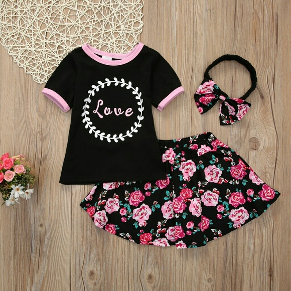 🍭 JUST IN {Kids 6} - FLORAL GLADIATOR SET - Picture 3 of 4