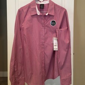 Pinstriped women's XL dress shirt