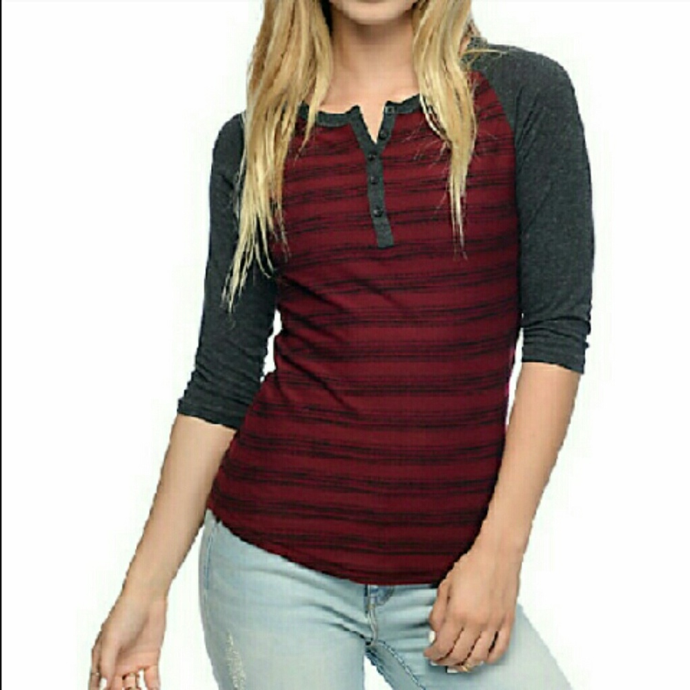 Red and black striped shirt