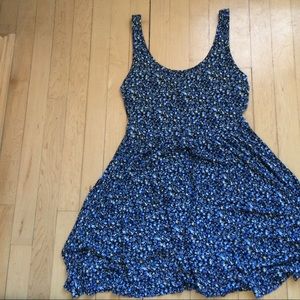 AEO Blue Floral Dress