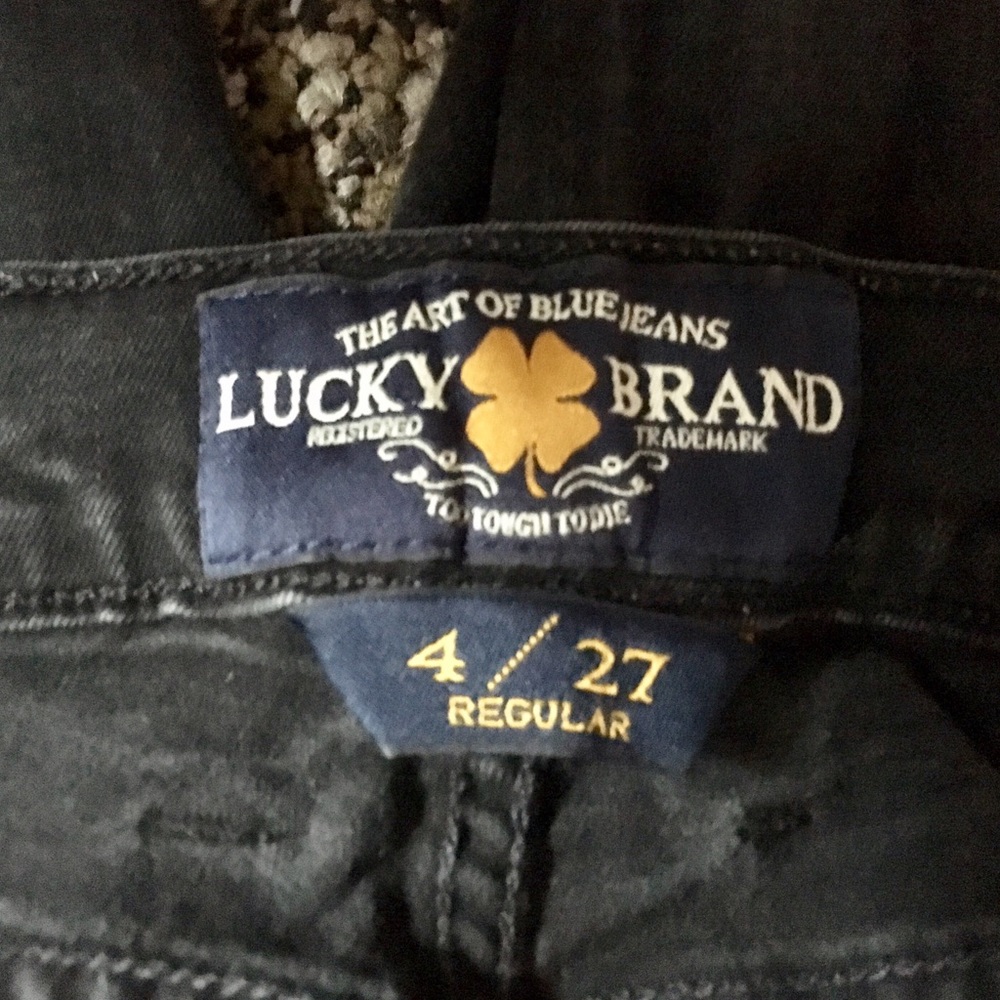 Lucky Brand black Charlie skinny