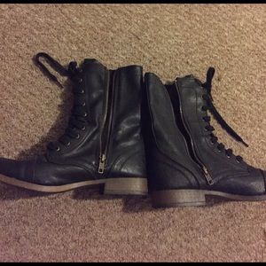 Black Combat boots