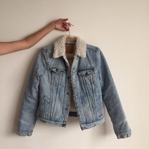 Levi's denim borg lined jacket