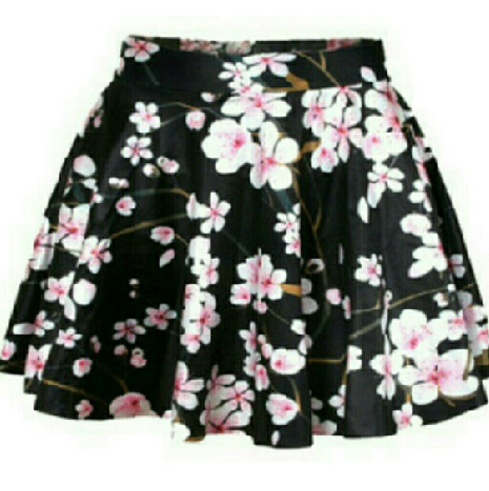Floral skater skirt