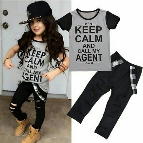[2T 3T] - Kid Celebrity Distressed Set - Picture 3 of 3