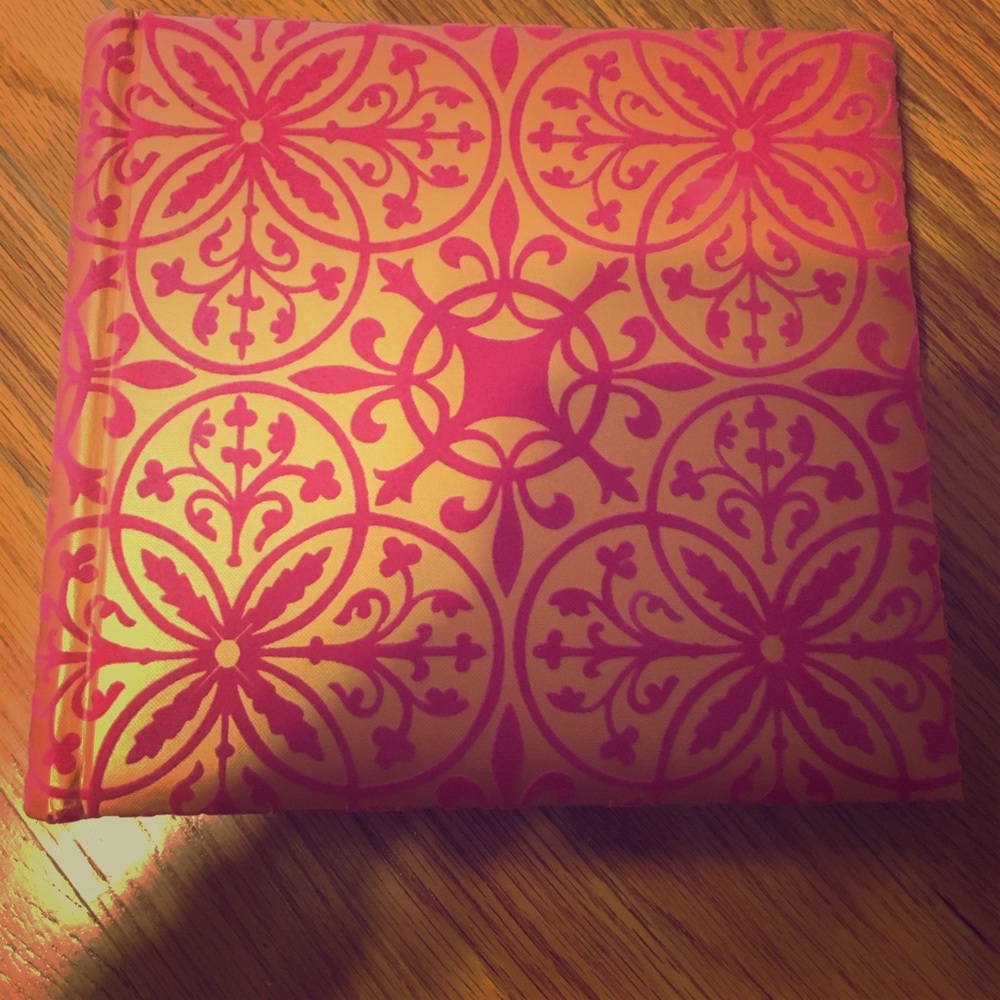 Pink and gold photo album