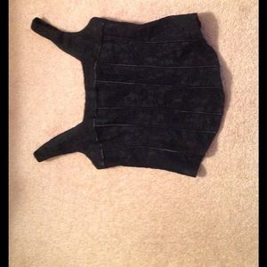 Nanette Lepore black lace top size 2