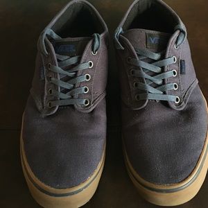 Vans Atwood mens size 13 navy blue/brown