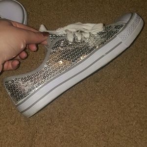 Sequin shoes