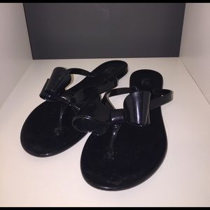 Black Bow Sandals