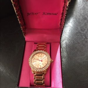 Betsy Johnson Rose Gold Watch