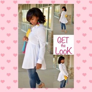 White Button Down Dress