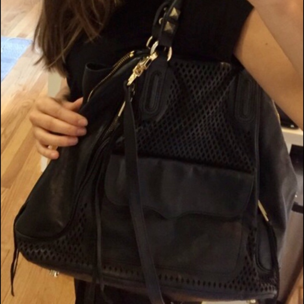 Rebecca Minkoff Black Leather Satchel Bag