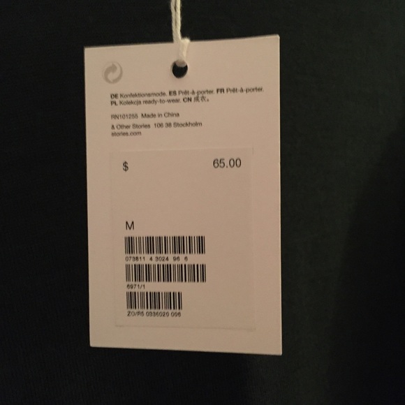 & Other Stories Green Turtleneck Sweater - Picture 4 of 5