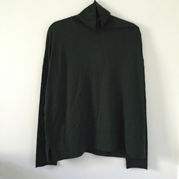 & Other Stories Green Turtleneck Sweater - Picture 3 of 5