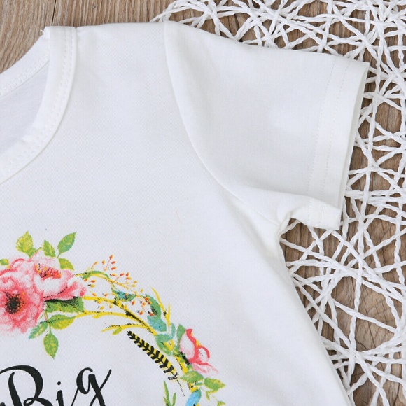 {5T} - Floral Big Sister Tee - Picture 2 of 4