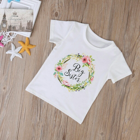 {5T} - Floral Big Sister Tee - Picture 4 of 4