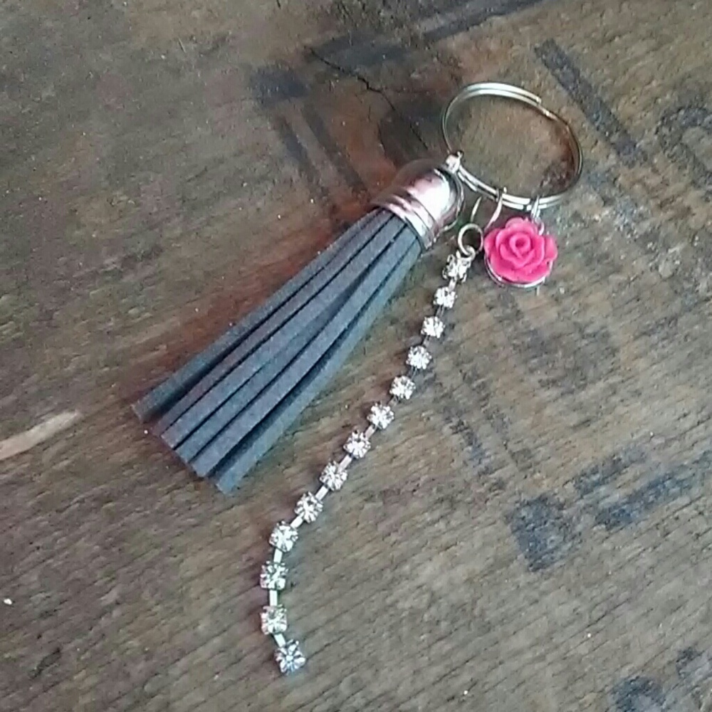 Tassel & Diamonds Keychain