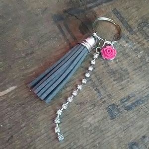 Tassel & Diamonds Keychain