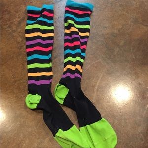 Colorful compression socks