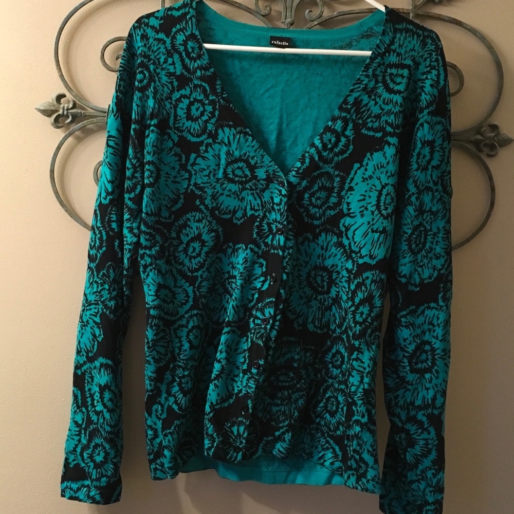 RAFAELLA lightweight v-neck cardigan