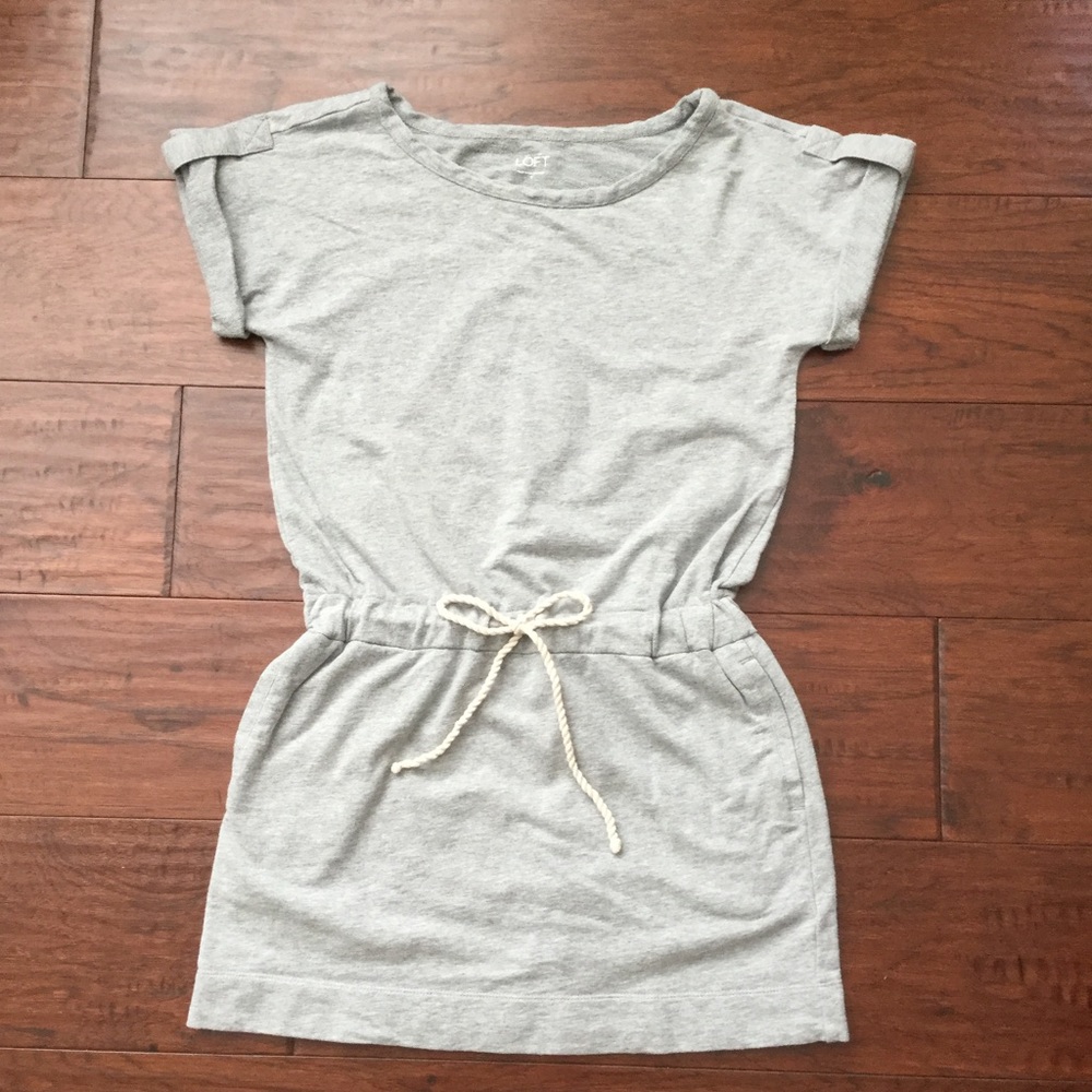 Gray Ann Taylor Loft Dress