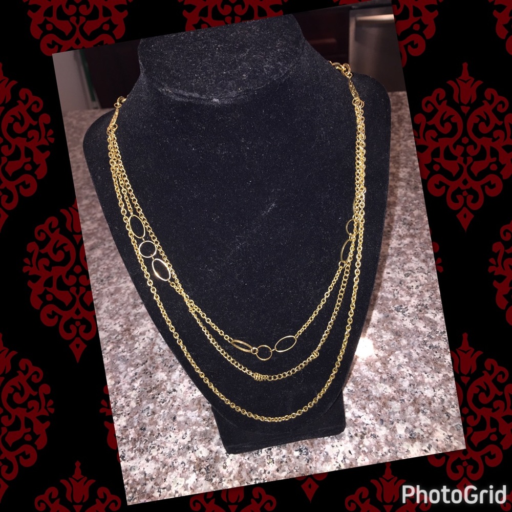 New York & company gold necklace