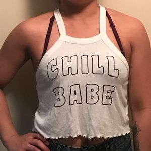 "Chill Bae" top