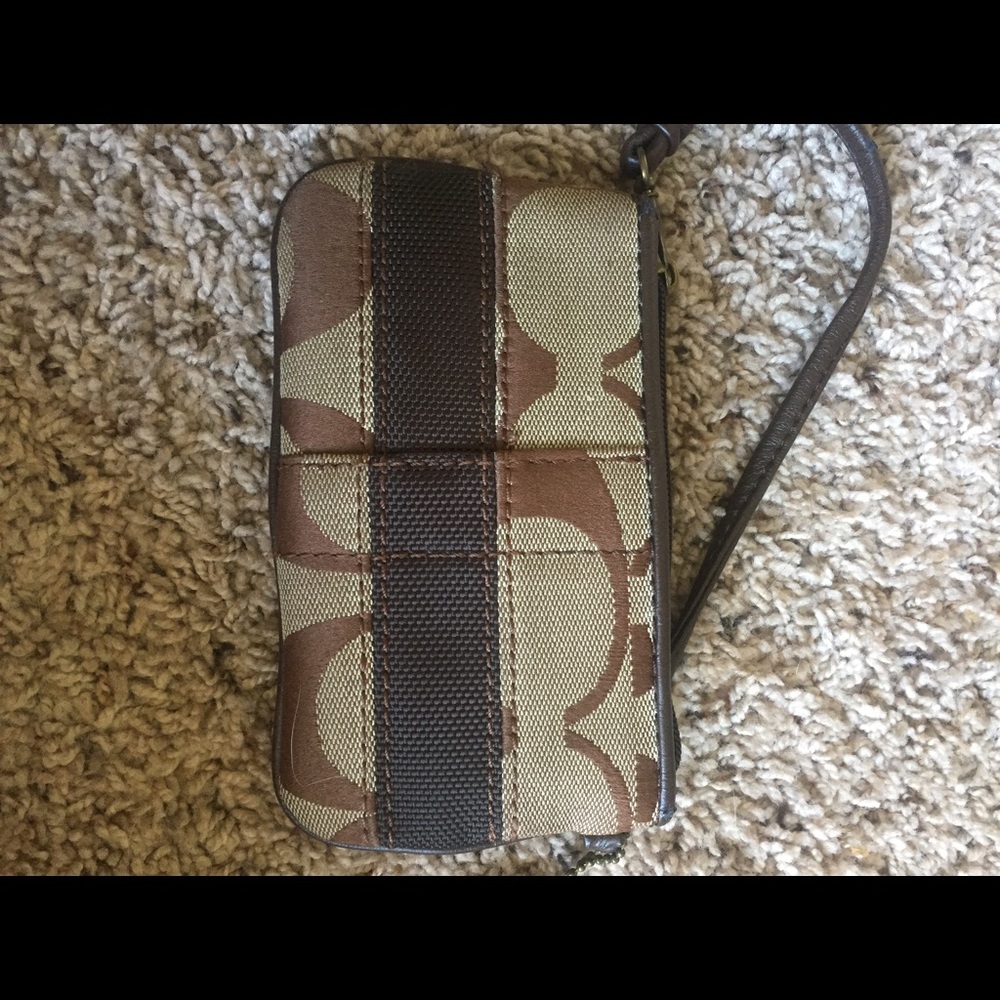 Small. Coach wristlet