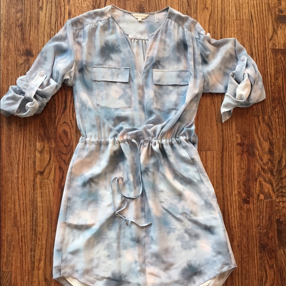 Rebecca Taylor silk watercolor dress size 6