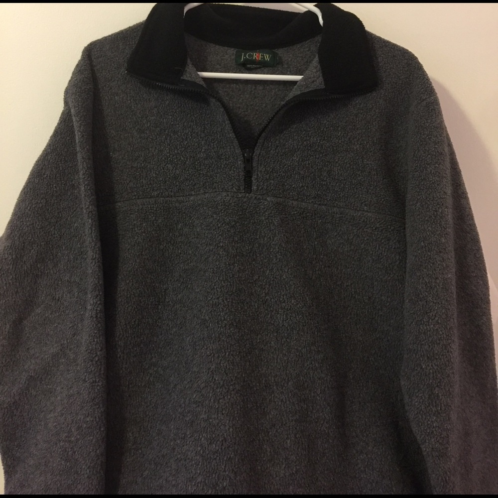 Grey oversized quarter zip