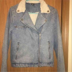 Denim Shearling Jacket