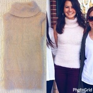 Fuzzy tank sweater