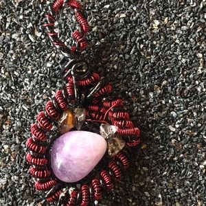 Intricate amethyst Wire Wrap/ Pendant