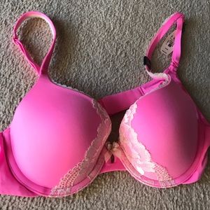 Victoria's Secret Neon pink Push-up 34B bra