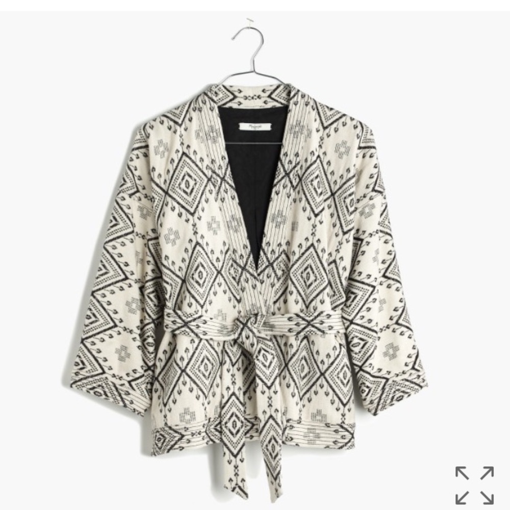 Madewell kimono jacket in Arrowhead print